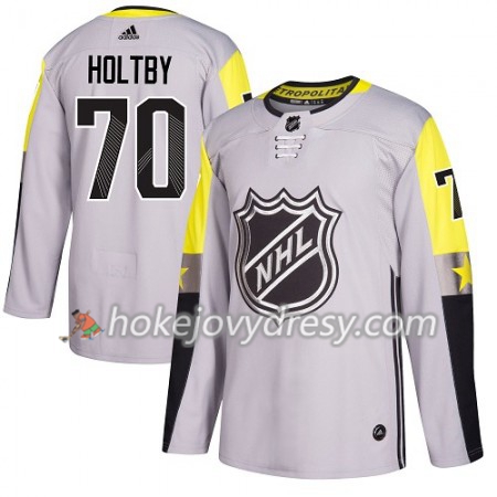 Pánské Hokejový Dres Washington Capitals Braden Holtby 70 2018 NHL All-Star Metro Division Adidas Šedá Authentic